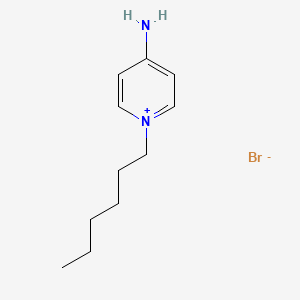 molecular formula C11H19BrN2 B13442093 4-Amino-1-hexylpyridinium Bromide 