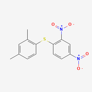 molecular formula C14H12N2O4S B13442108 Sulfide, 2,4-dinitrophenyl 2,4-xylyl CAS No. 13616-84-7