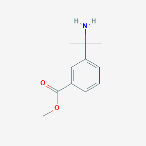 molecular formula C11H15NO2 B13442129 Methyl 3-(2-aminopropan-2-yl)benzoate 