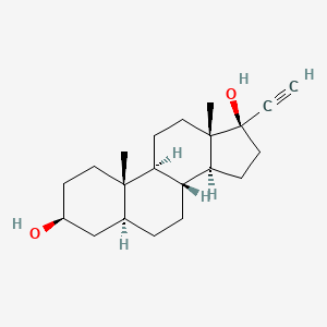 molecular formula C21H32O2 B13442148 17alpha-Ethynyl-3beta-androstanediol CAS No. 13611-96-6