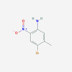 molecular formula C7H7BrN2O2 B1344217 4-溴-5-甲基-2-硝基苯胺 CAS No. 827-32-7