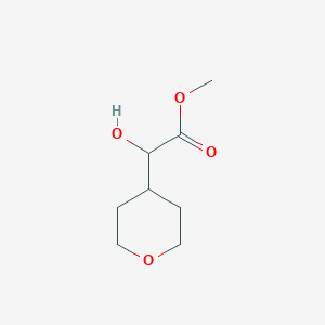 molecular formula C8H14O4 B13442175 Methyl Hydroxy-2-(tetrahydro-2H-pyran-4-yl)acetate 