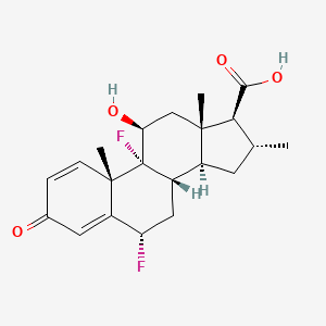 molecular formula C21H26F2O4 B13442239 Diflucortolone 17-Carboxylic Acid 