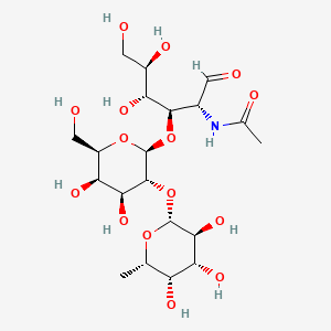 molecular formula C20H35NO15 B13442283 N-[(2R,3R,4R,5R)-3-[(2R,3R,4S,5R,6R)-4,5-dihydroxy-6-(hydroxymethyl)-3-[(2R,3S,4R,5S,6S)-3,4,5-trihydroxy-6-methyloxan-2-yl]oxyoxan-2-yl]oxy-4,5,6-trihydroxy-1-oxohexan-2-yl]acetamide 