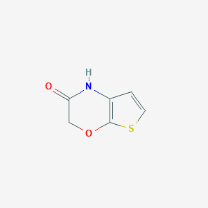 molecular formula C6H5NO2S B134423 1H-Thieno[2,3-b][1,4]oxazin-2(3H)-one CAS No. 158560-72-6