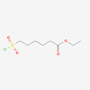 molecular formula C8H15ClO4S B1344230 Ethyl 6-(chlorosulfonyl)hexanoate CAS No. 319452-62-5