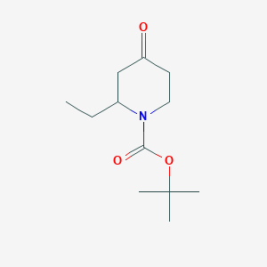 molecular formula C12H21NO3 B1344233 tert-Butyl 2-ethyl-4-oxopiperidine-1-carboxylate CAS No. 324769-07-5