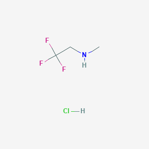 molecular formula C3H7ClF3N B1344234 Methyl-(2,2,2-trifluoro-ethyl)-amine hydrochloride CAS No. 2730-52-1