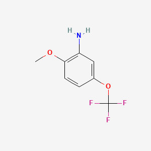 molecular formula C8H8F3NO2 B1344238 2-甲氧基-5-(三氟甲氧基)苯胺 CAS No. 660848-57-7