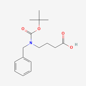 molecular formula C16H23NO4 B1344239 4-[Benzyl(tert-butoxycarbonyl)amino]butanoic acid CAS No. 213772-01-1