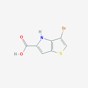 molecular formula C7H4BrNO2S B1344240 3-bromo-4H-thieno[3,2-b]pyrrole-5-carboxylic acid CAS No. 332099-36-2