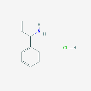molecular formula C9H12ClN B1344247 1-Phenylprop-2-en-1-amine hydrochloride CAS No. 102879-25-4