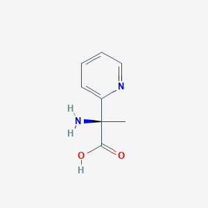 molecular formula C8H10N2O2 B13442479 (alphaR)-alpha-Amino-alpha-methyl-2-pyridineacetic Acid 