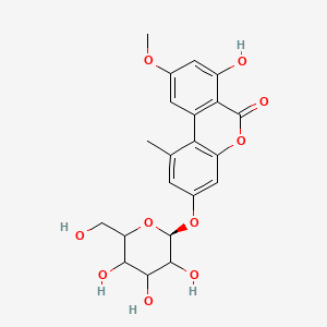 molecular formula C21H22O10 B13442484 3-O-beta-D-Glucopyranosyl Alternariol-9-methyl Ether 