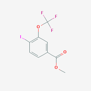molecular formula C9H6F3IO3 B13442492 Methyl 4-iodo-3-(trifluoromethoxy)benzoate 
