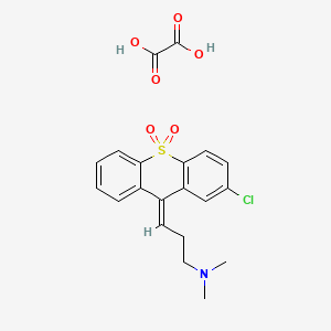 molecular formula C20H20ClNO6S B13442504 Chlorprothixene Sulfone Oxalate 
