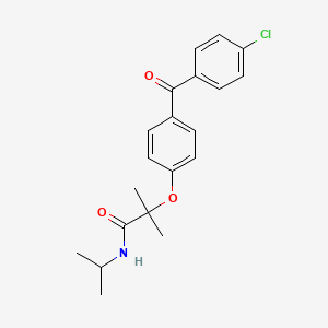 molecular formula C20H22ClNO3 B13442536 2-[4-(4-Chlorobenzoyl)phenoxy]-2-methyl-N-(1-methylethyl)-propanamide 