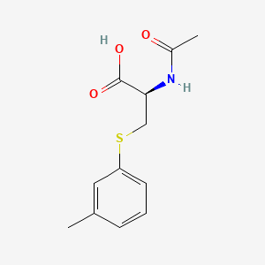 molecular formula C12H15NO3S B13442551 N-Acetyl-S-(3-methylphenyl)-L-cysteine 