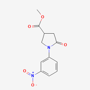 Methyl 1-(3-nitrophenyl)-5-oxopyrrolidine-3-carboxylate