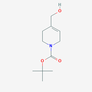 molecular formula C11H19NO3 B1344260 N-Boc-4-(hydroxymethyl)-1,2,3,6-tetrahydropyridine CAS No. 203663-26-7