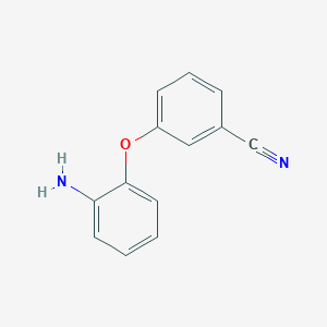 molecular formula C13H10N2O B1344261 3-(2-Aminophenoxy)benzonitrile CAS No. 330942-69-3