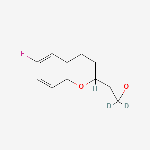molecular formula C11H11FO2 B13442614 2-(3,3-dideuteriooxiran-2-yl)-6-fluoro-3,4-dihydro-2H-chromene 