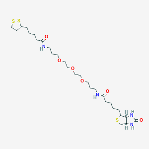 molecular formula C28H50N4O6S3 B13442645 Lipoamide-PEG3-biotin 