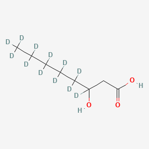 molecular formula C8H16O3 B13442676 3-Hydroxyoctanoic Acid-d12 
