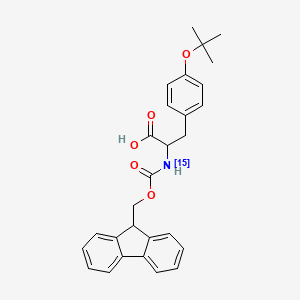 molecular formula C28H29NO5 B13442678 N-Fmoc-(15N)-L-Tyrosine O-Tertbutyl Ether 