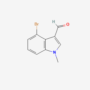 molecular formula C10H8BrNO B1344268 4-Bromo-1-methyl-1H-indole-3-carbaldehyde CAS No. 338760-45-5