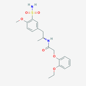 molecular formula C20H26N2O6S B13442690 N-Des(2-(2-ethoxy)phenoxy)ethyl), N-(2-(2-ethoxy)phenoxy)acetyl) Tamsulosin CAS No. 133261-17-3