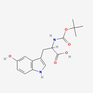 molecular formula C16H20N2O5 B1344270 Boc-5-羟基-DL-色氨酸 CAS No. 185525-63-7