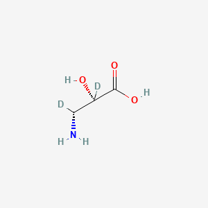 molecular formula C3H7NO3 B13442711 (2S,3R)-3-amino-2,3-dideuterio-2-hydroxypropanoic acid 