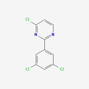 molecular formula C10H5Cl3N2 B13442718 4-Chloro-2-(3,5-dichlorophenyl)pyrimidine 