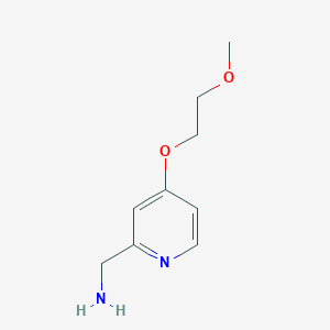 molecular formula C9H14N2O2 B13442733 (4-(2-Methoxyethoxy)pyridin-2-yl)methanamine 