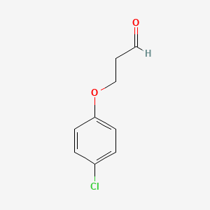 molecular formula C9H9ClO2 B13442747 3-(4-Chlorophenoxy)propanal CAS No. 138977-77-2