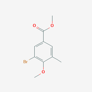 molecular formula C10H11BrO3 B13442800 Methyl 3-bromo-4-methoxy-5-methylbenzoate 