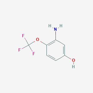 molecular formula C7H6F3NO2 B13442819 3-Amino-4-(trifluoromethoxy)phenol 