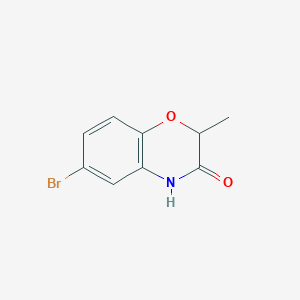 molecular formula C9H8BrNO2 B1344285 6-Bromo-2-methyl-2H-benzo[B][1,4]oxazin-3(4H)-one CAS No. 221311-16-6