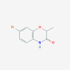 molecular formula C9H8BrNO2 B1344286 7-bromo-2-methyl-2H-benzo[b][1,4]oxazin-3(4H)-one CAS No. 1245708-33-1