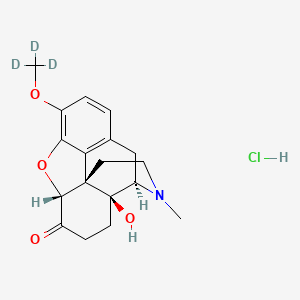 molecular formula C18H22ClNO4 B13442870 Oxycodone-O-methyl-d3 Hydrochloride 
