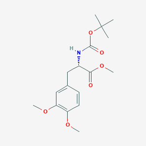 molecular formula C17H25NO6 B13442878 methyl (2S)-2-tert-butoxycarbonylamino-3-(3,4-dimethoxyphenyl)propanoate 