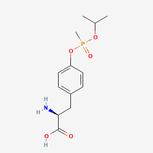 molecular formula C13H20NO5P B13442889 O-[Methyl(1-methylethoxy)phosphinyl]-L-tyrosine 