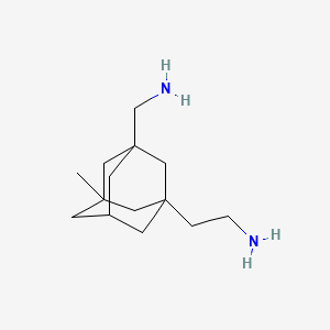 molecular formula C14H26N2 B13442921 {[3-(2-Aminoethyl)-5-methyl-1-adamantyl]methyl}amine dihydrochloride 