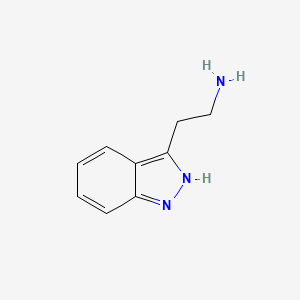 molecular formula C9H11N3 B1344295 2-(1H-indazol-3-yl)ethanamine CAS No. 6814-68-2