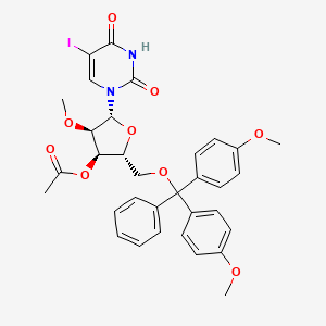molecular formula C33H33IN2O9 B13442960 5'-O-(4,4'-DiMethoxytrityl)-2'-O-Methyl-3'-O-acetyl-5-iodouridine 