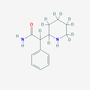 molecular formula C13H18N2O B13442963 a-Phenyl-2-piperidineacetamide-d10 (Mixture of Diastereomers) 