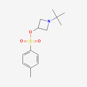 molecular formula C14H21NO3S B1344297 1-Tert-butylazetidin-3-yl 4-methylbenzenesulfonate 