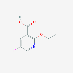 molecular formula C8H8INO3 B1344298 2-Ethoxy-5-iodonicotinic acid CAS No. 335078-07-4