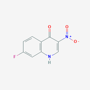 molecular formula C9H5FN2O3 B1344299 7-Fluoro-4-hydroxy-3-nitroquinoline CAS No. 256923-33-8